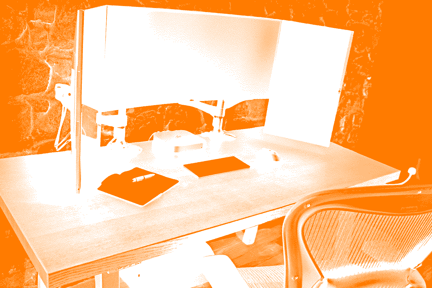 My desk and chair